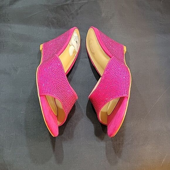 BRAND NEW ATALINA STUDDED EMBELLISHMENTS OPEN TOE SLIP-ON WOMEN"S SANDAL - Picture 14 of 16